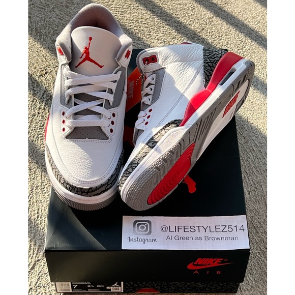 Air Jordan 3 Fire Red 7 - Picture 1 of 1